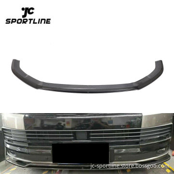 Vacuum Carbon Fiber Front Lip Spoiler for VW Transporter T6 Van 2015-2020